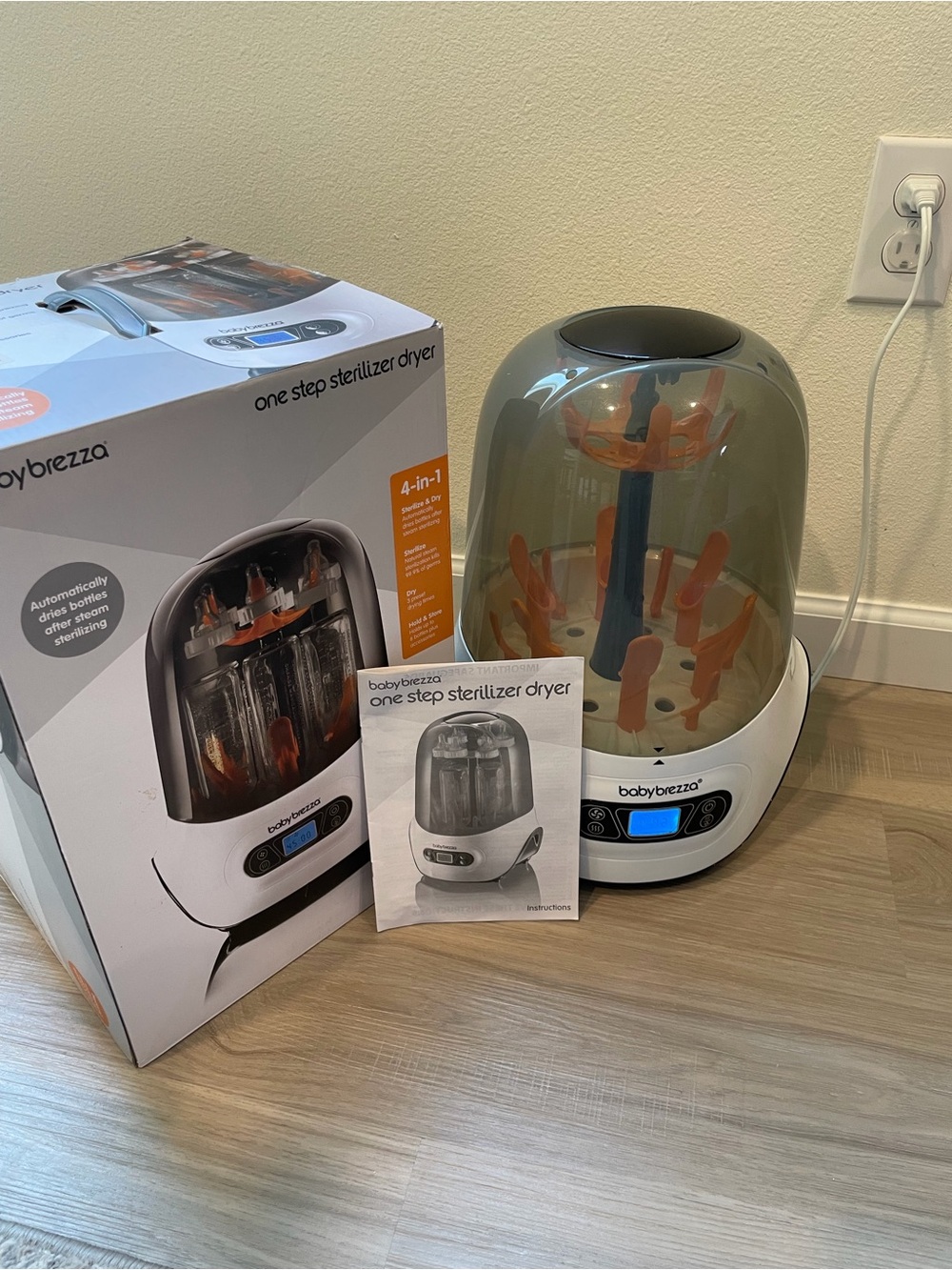 White and Orange One Step Sterilizer Dryer